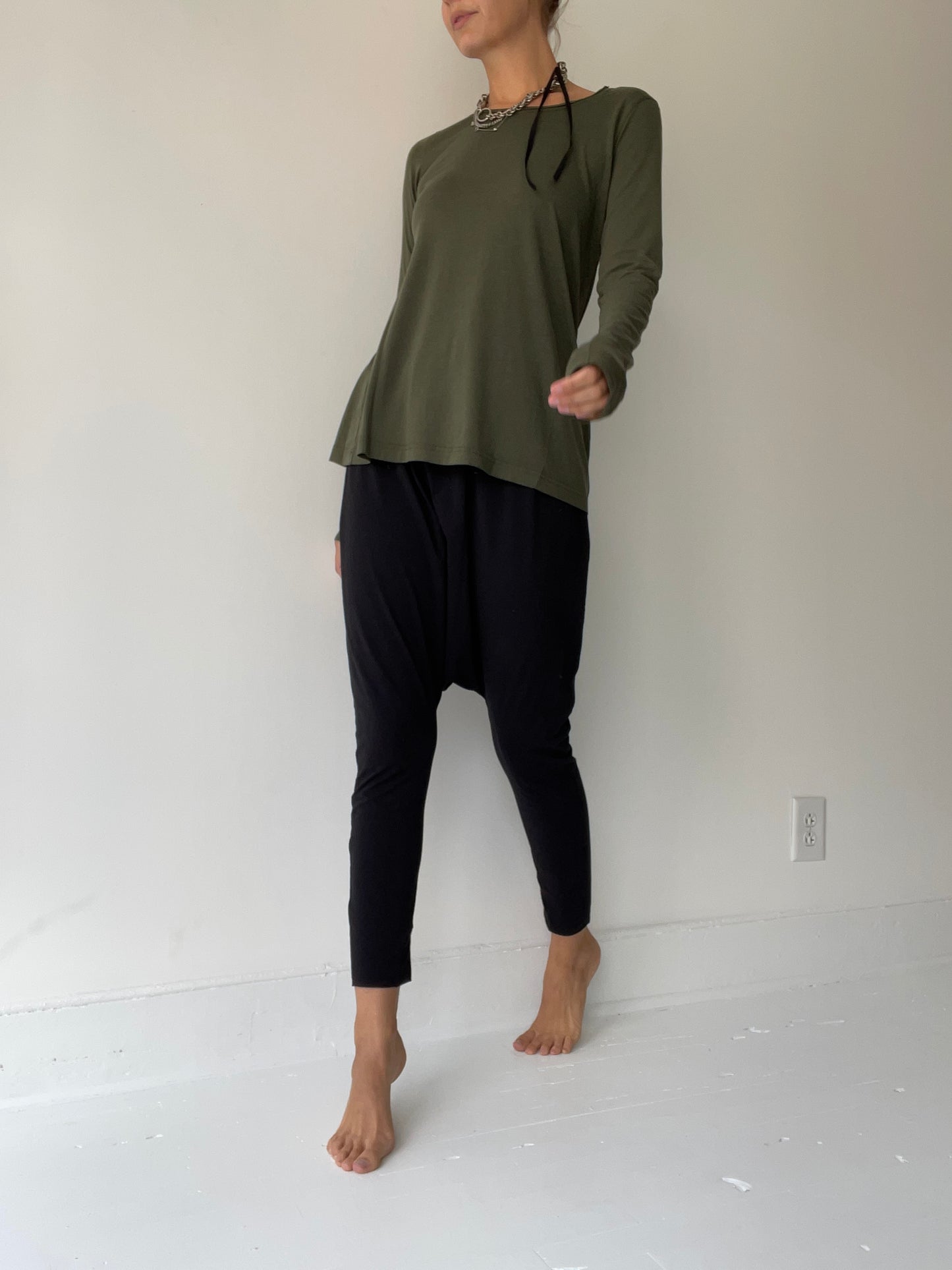 rundholz black label blend tee OLIVE