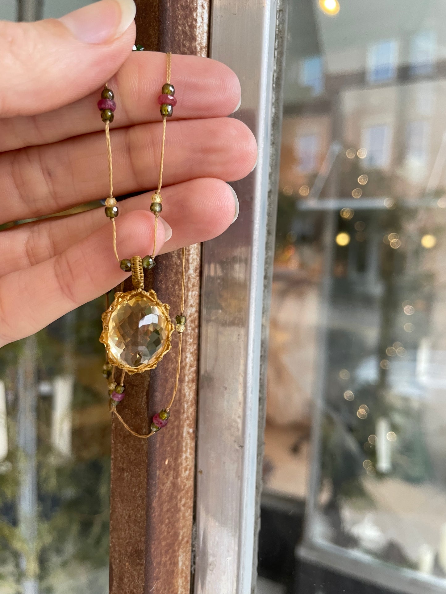 citrine pendant