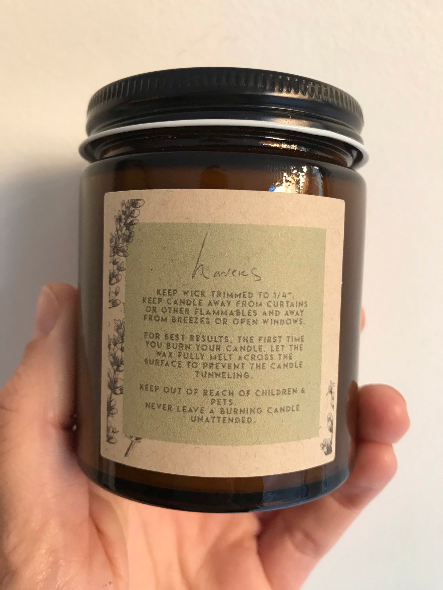 patchouli + rose candle