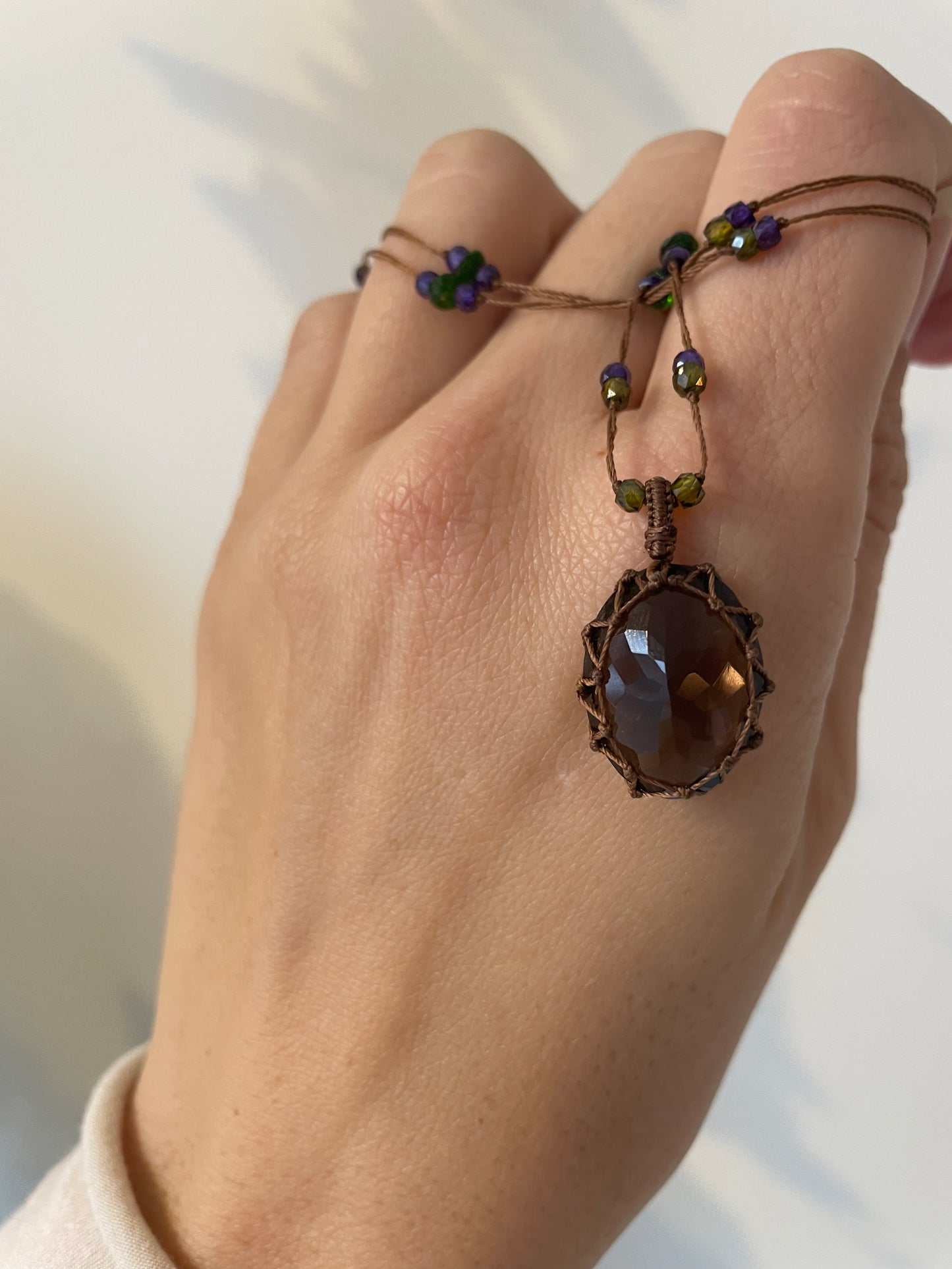 smokey quartz pendant