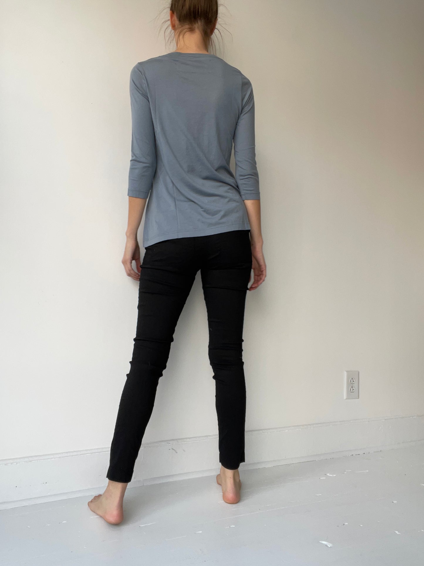 3/4 crew neck tee