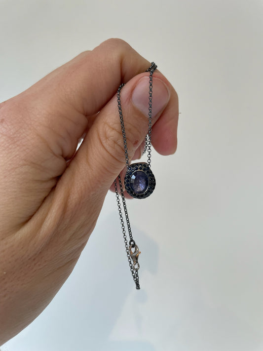 rosa maria iolite necklace