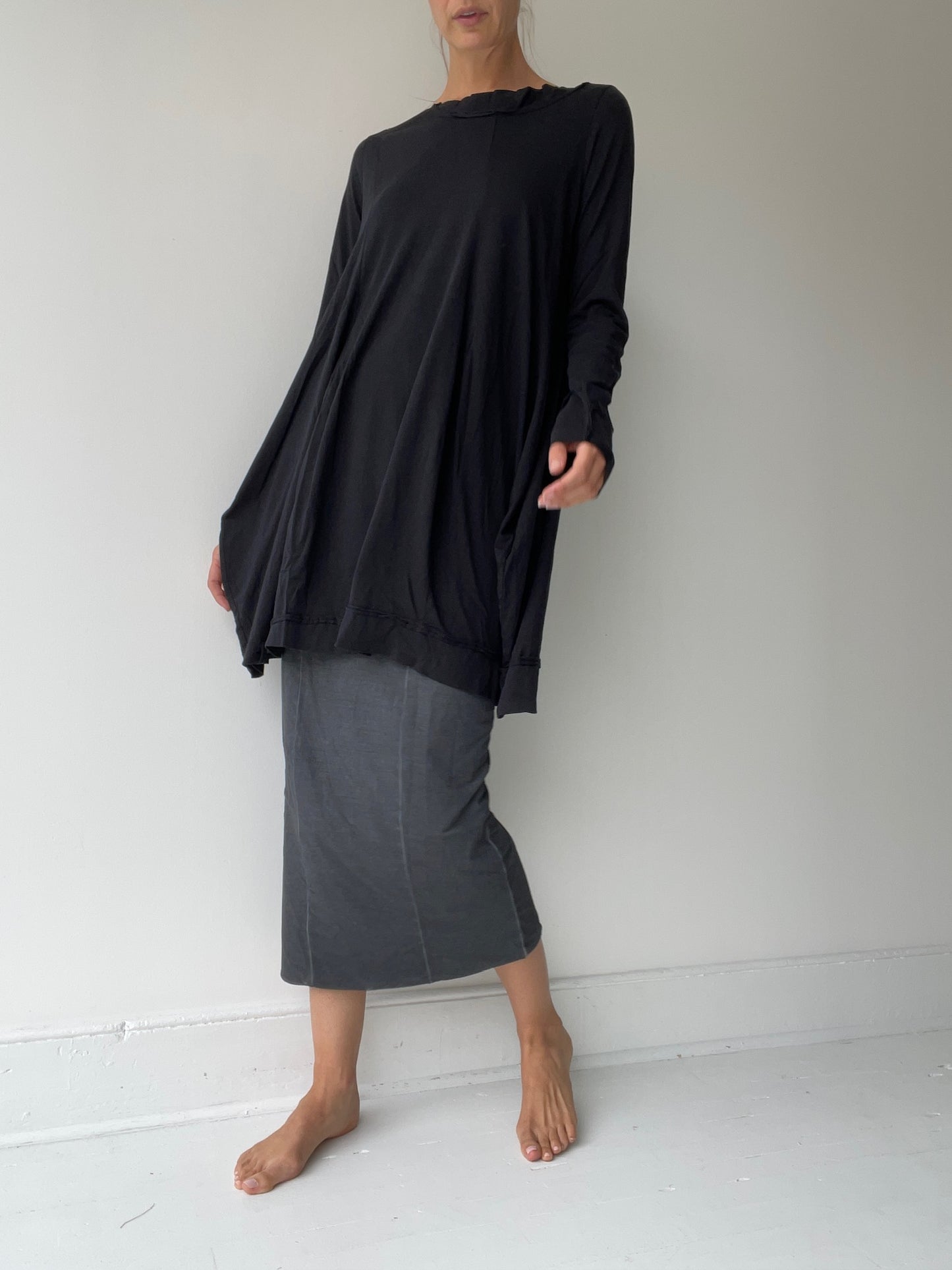 a rundholz black label soft tunic with 67% lyocell/33% cotton