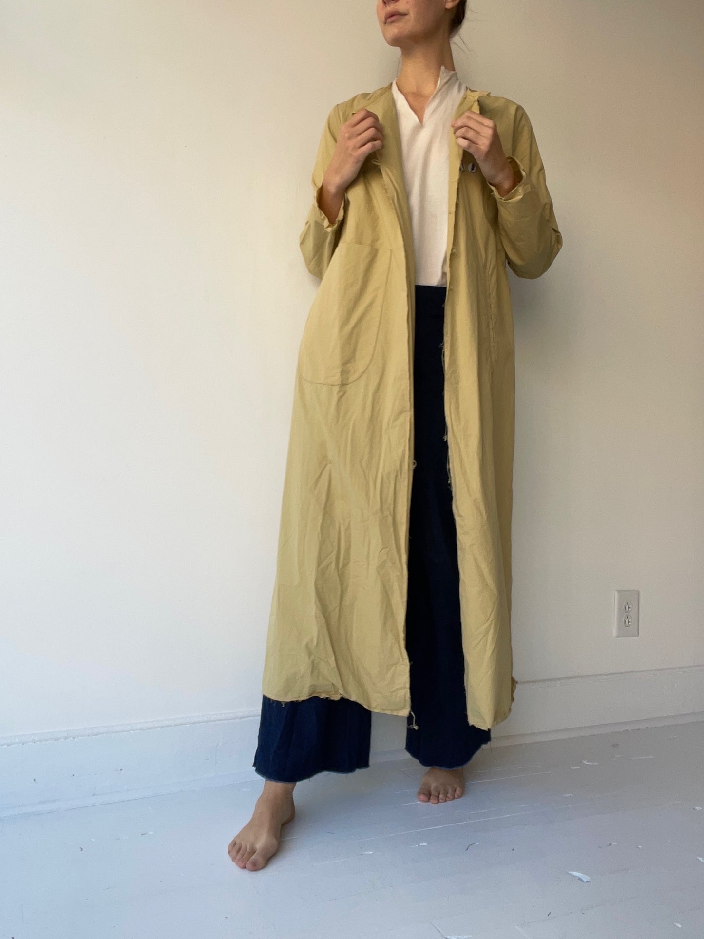 back pleat coat
