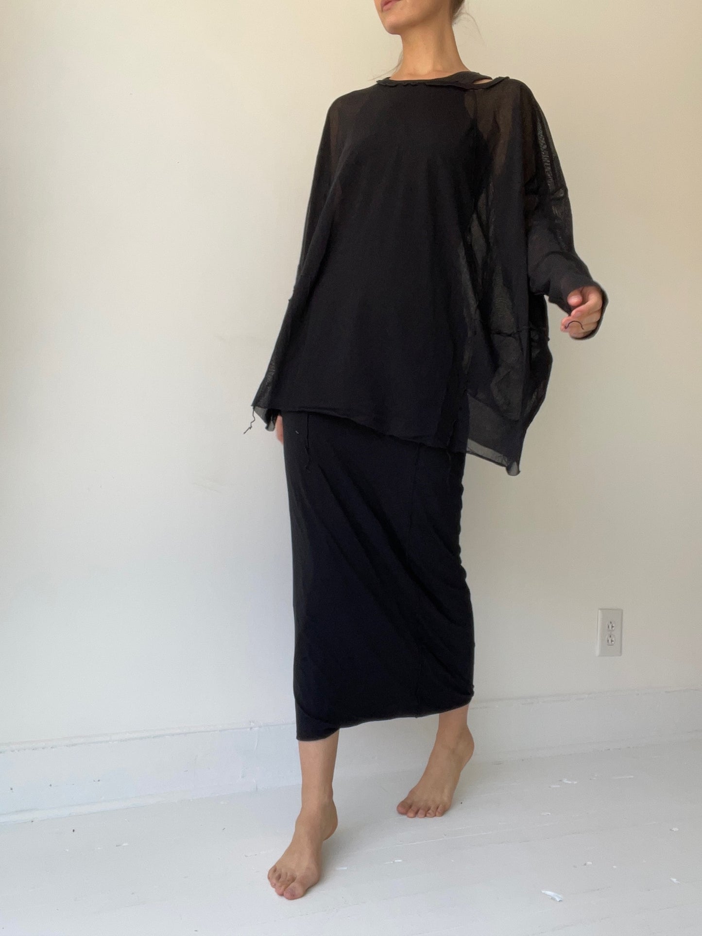 a long sleeve mesh top by rundholz black label 100