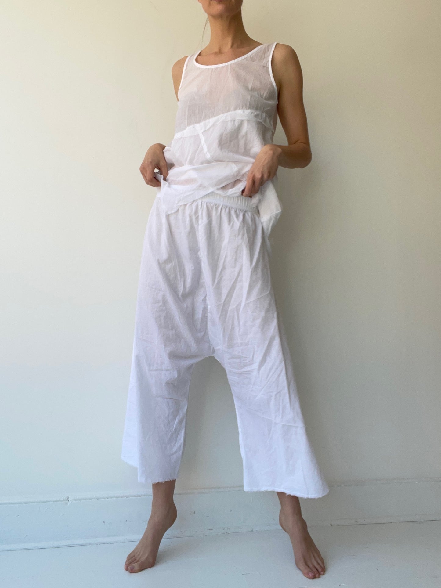 a pal offner white low c trousers