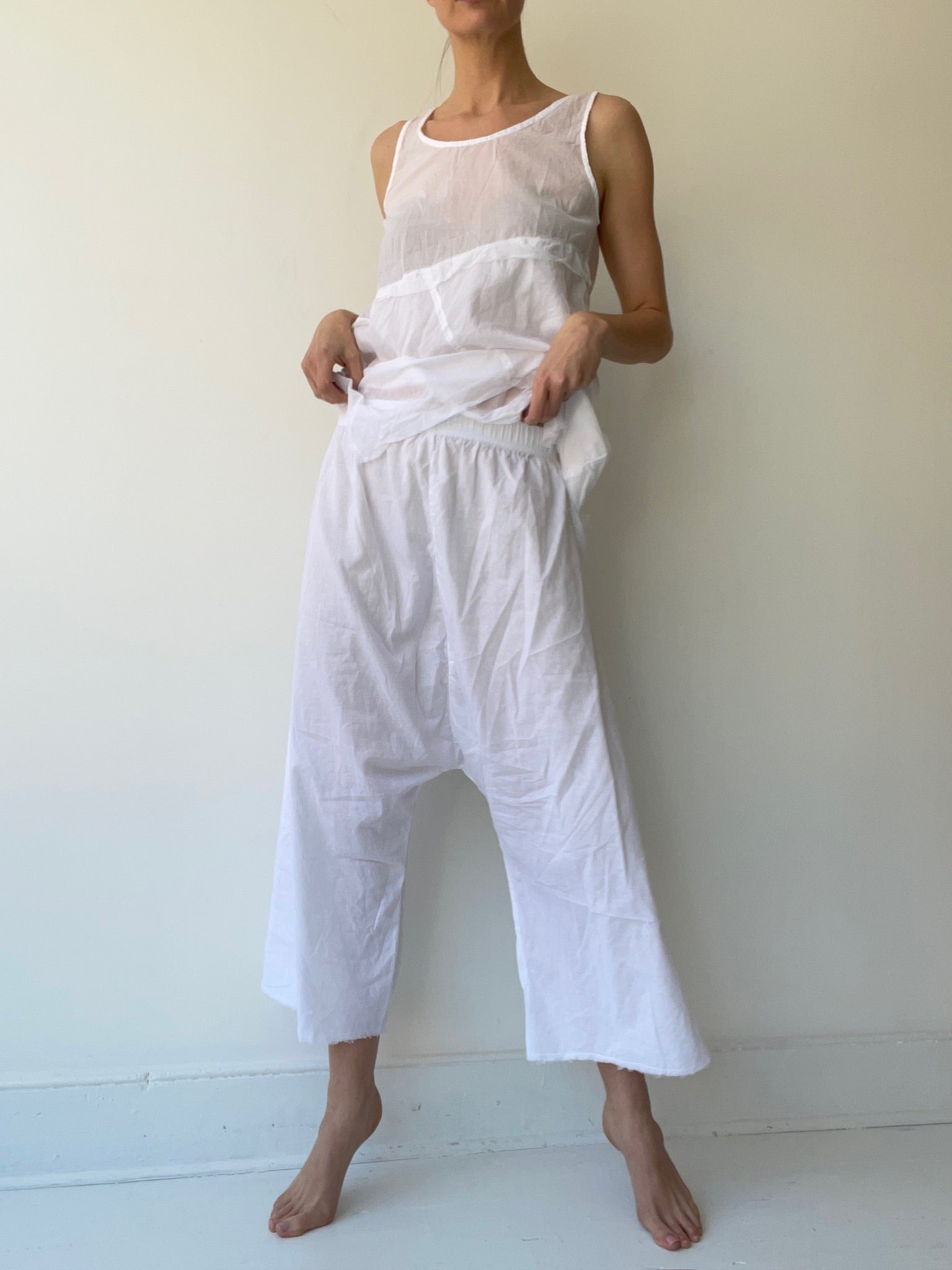 a pal offner white low c trousers