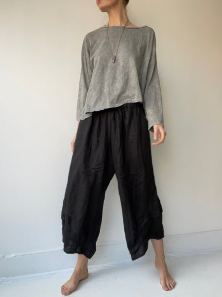 crop solid t shirt