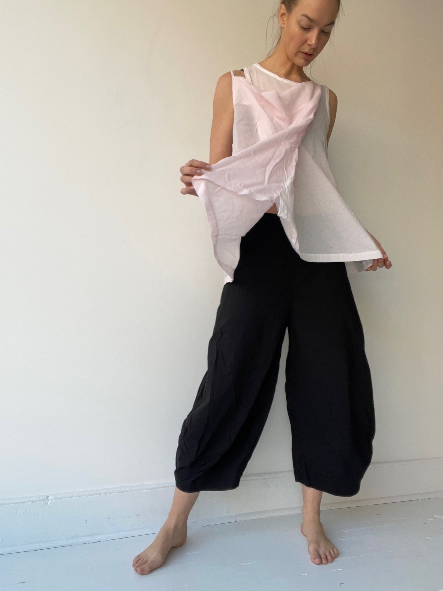 rundholz mainline rose cotton fold top
