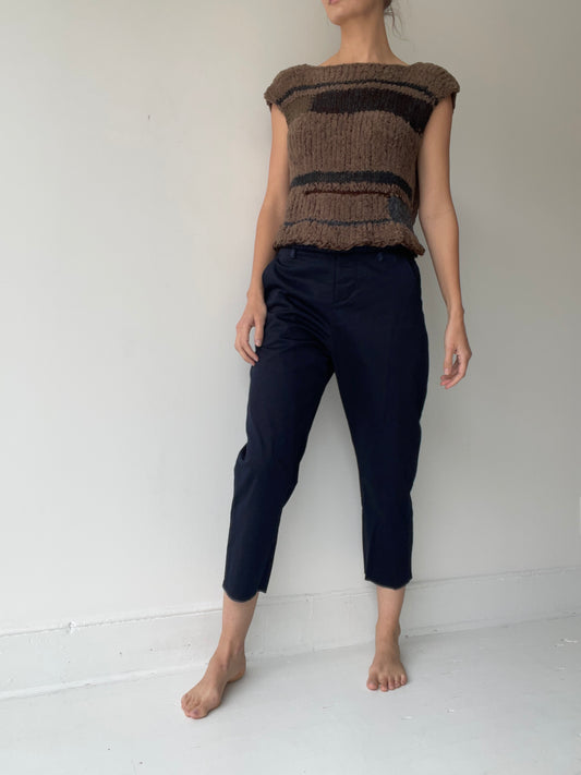 umit unal plush knit top