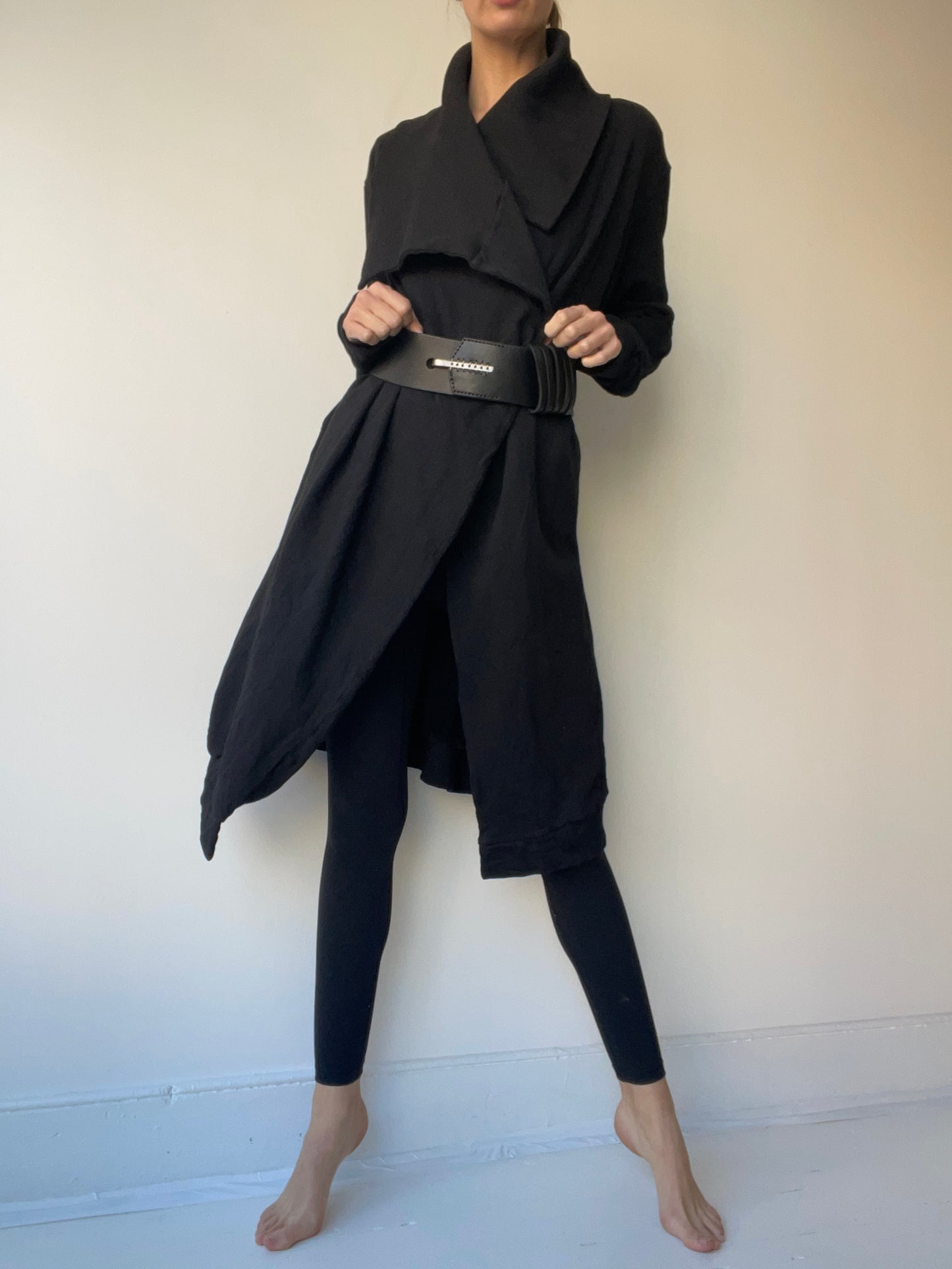 johnny farah black 5-loop belt