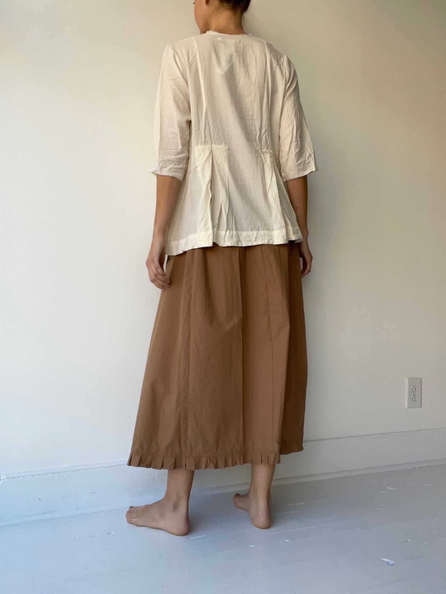 double pleat blouse