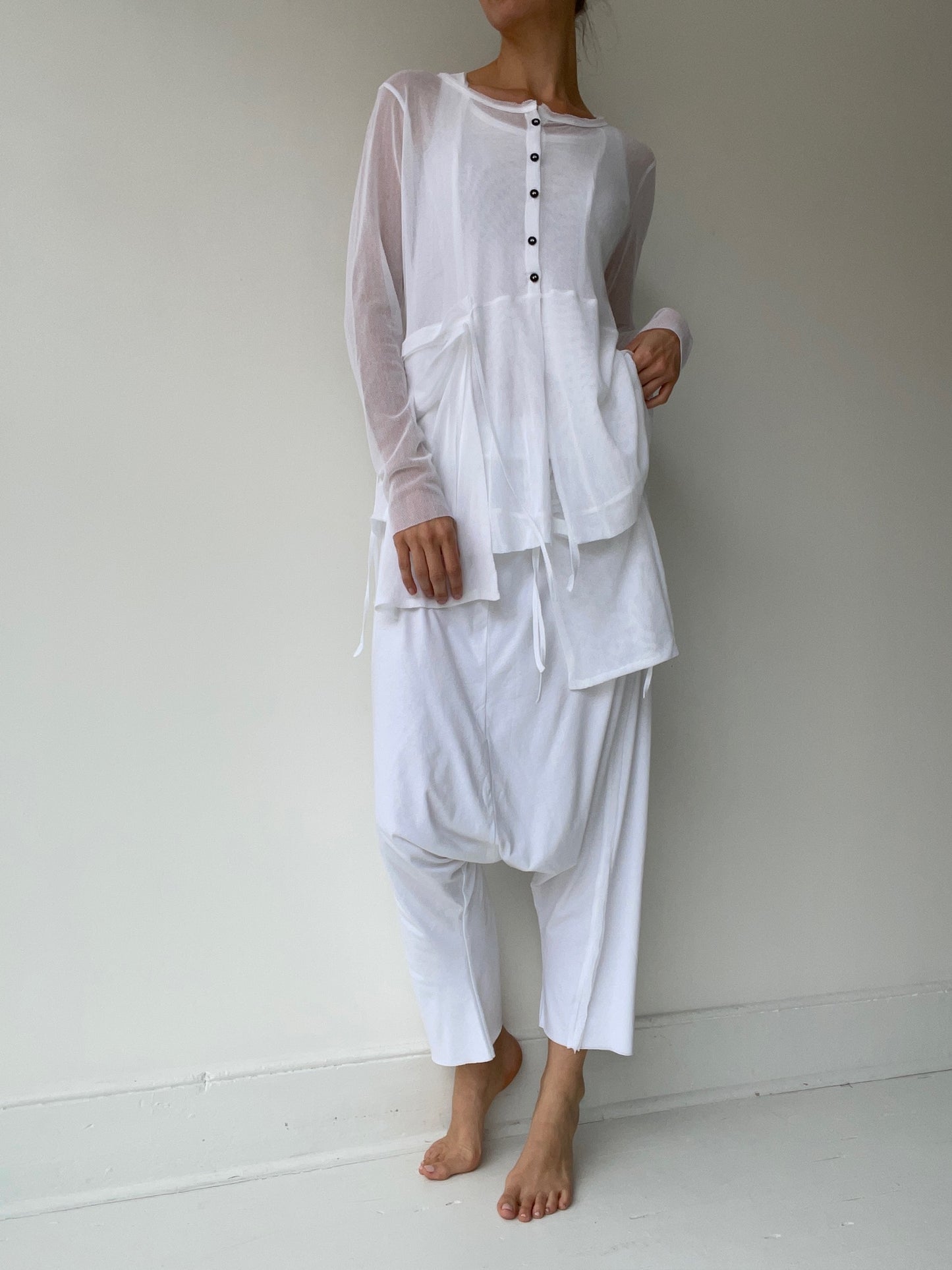 pal offner sheer loose jacket WHITE