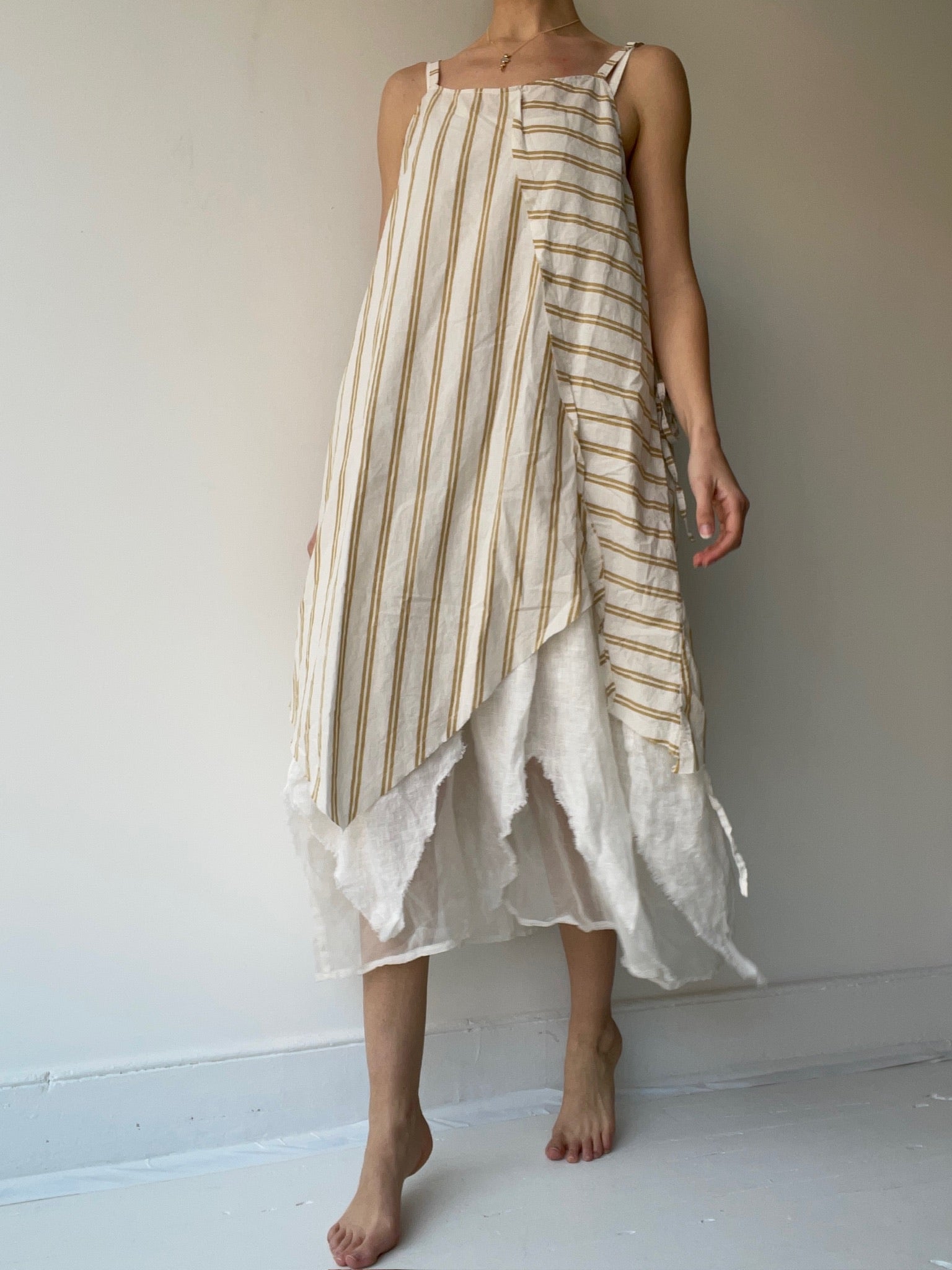 a kite slip by krista larson striped linen