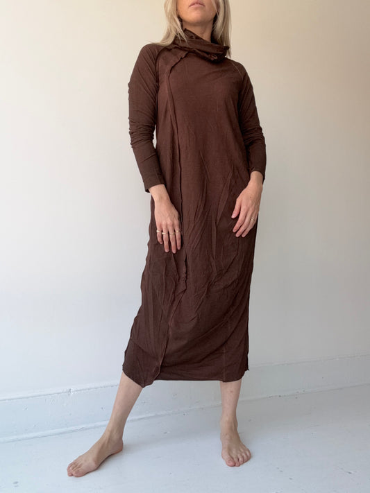 rundholz cowl neck dress