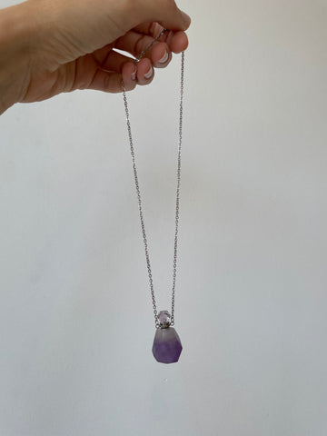 amethyst crystal necklace