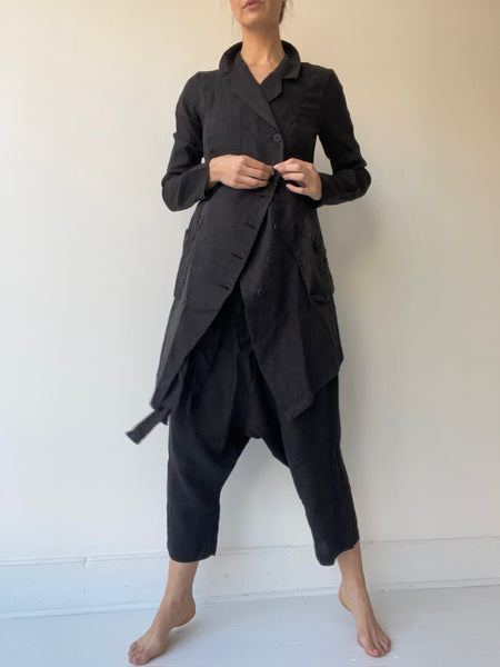 linen penguin coat