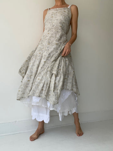 krista larson floral long pinwheel slip