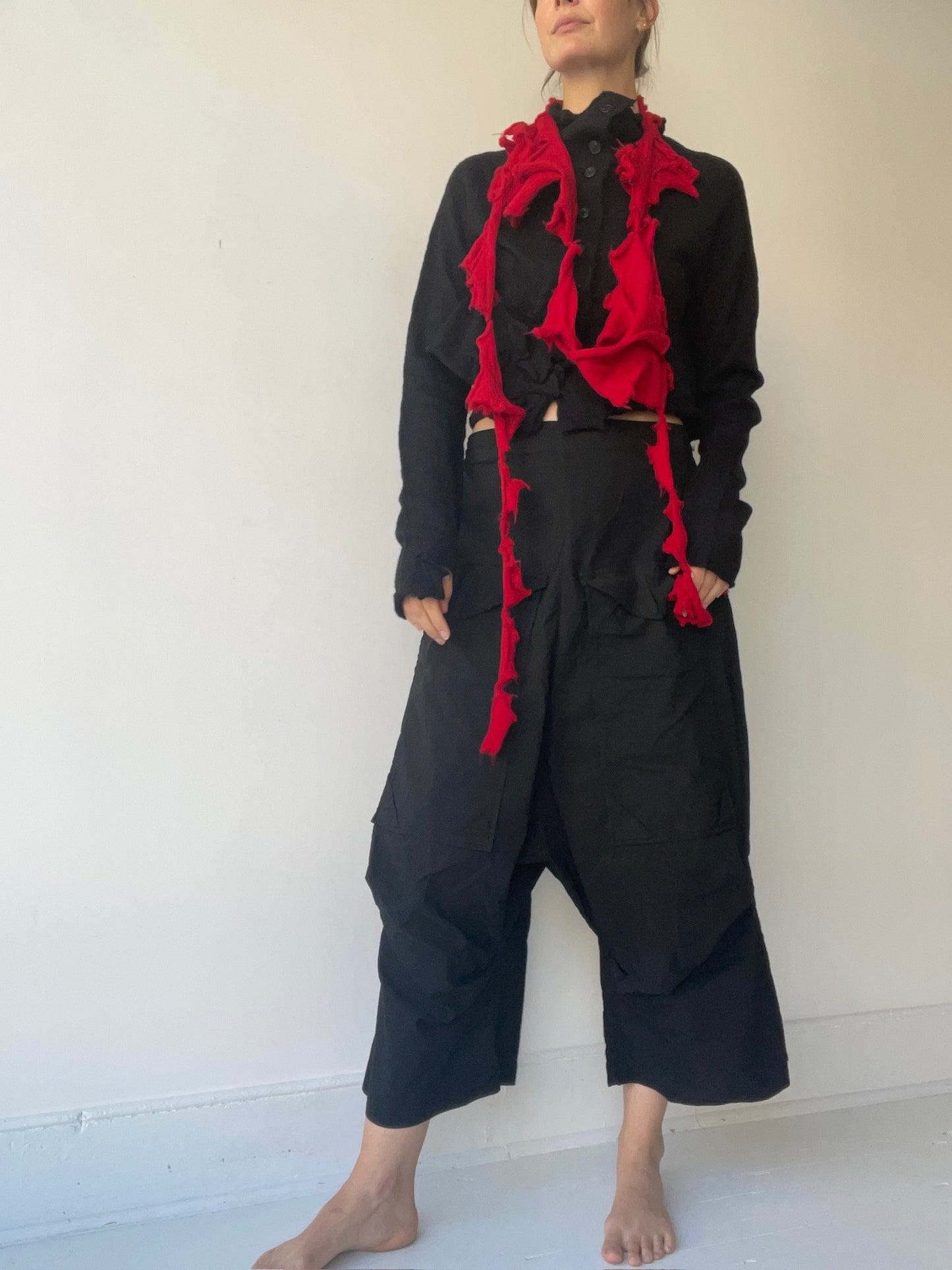 rundholz black label red knit necklace