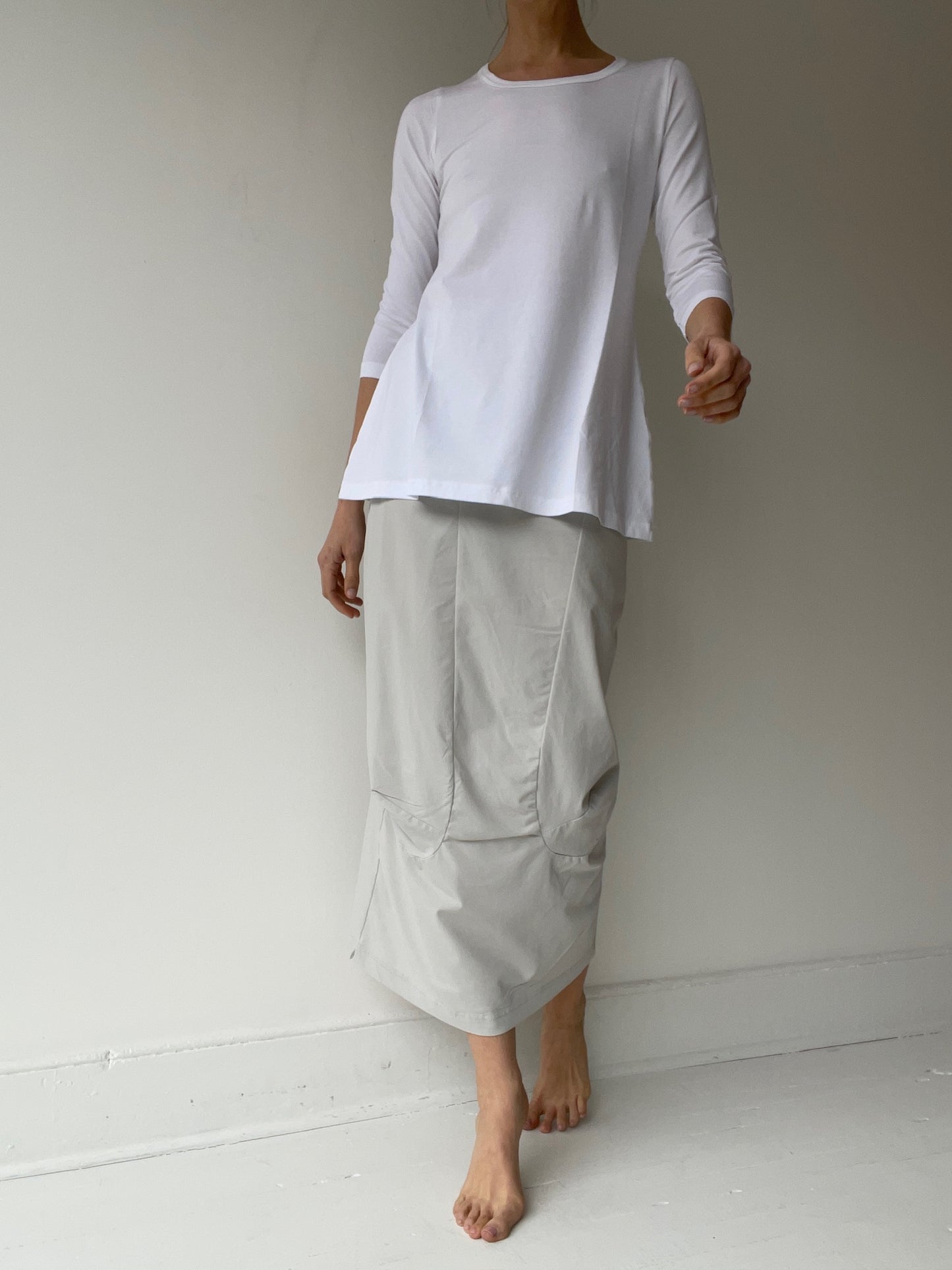 rundholz black label 3/4 white tee