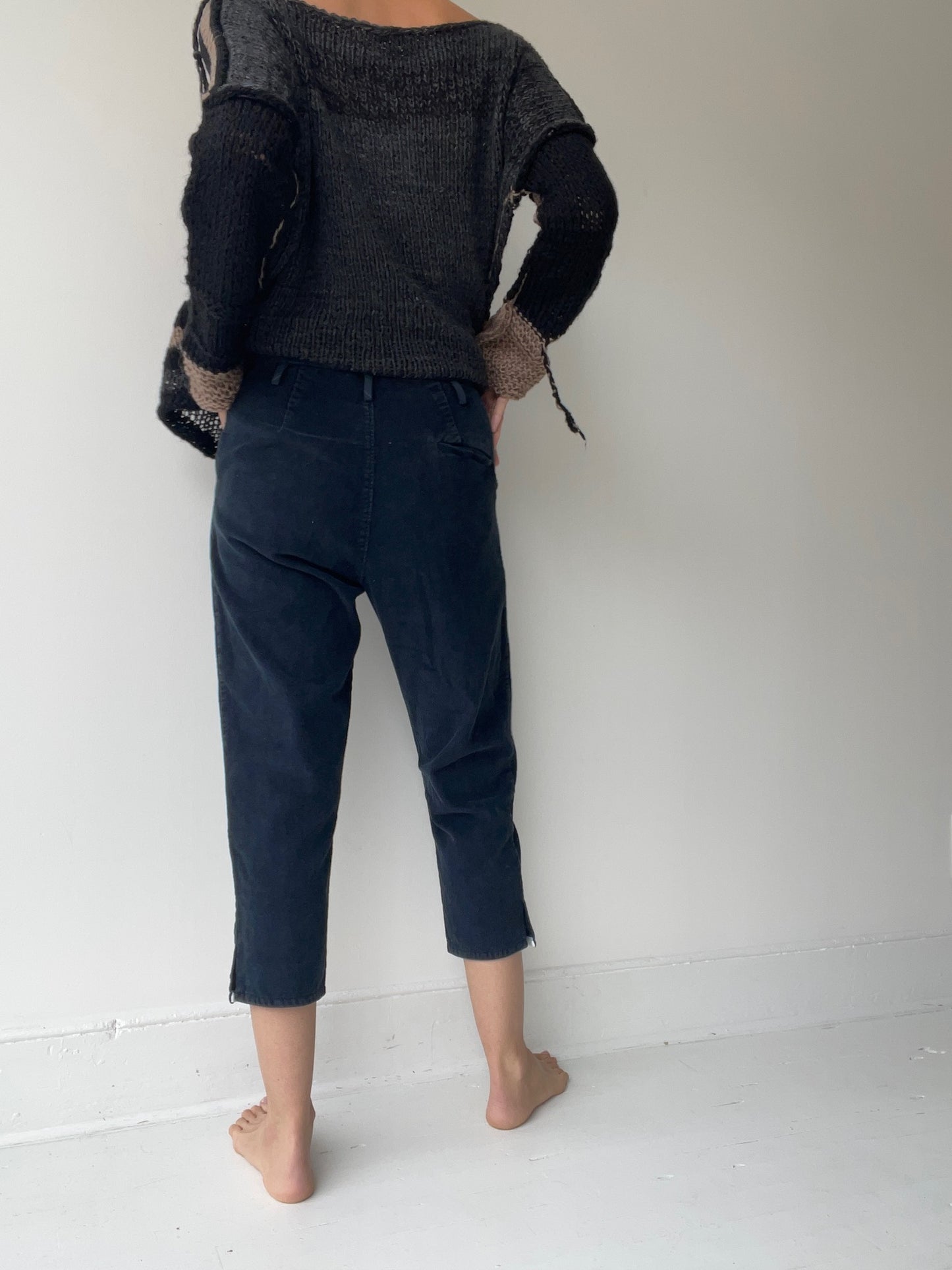 umit unal cropped cord pants