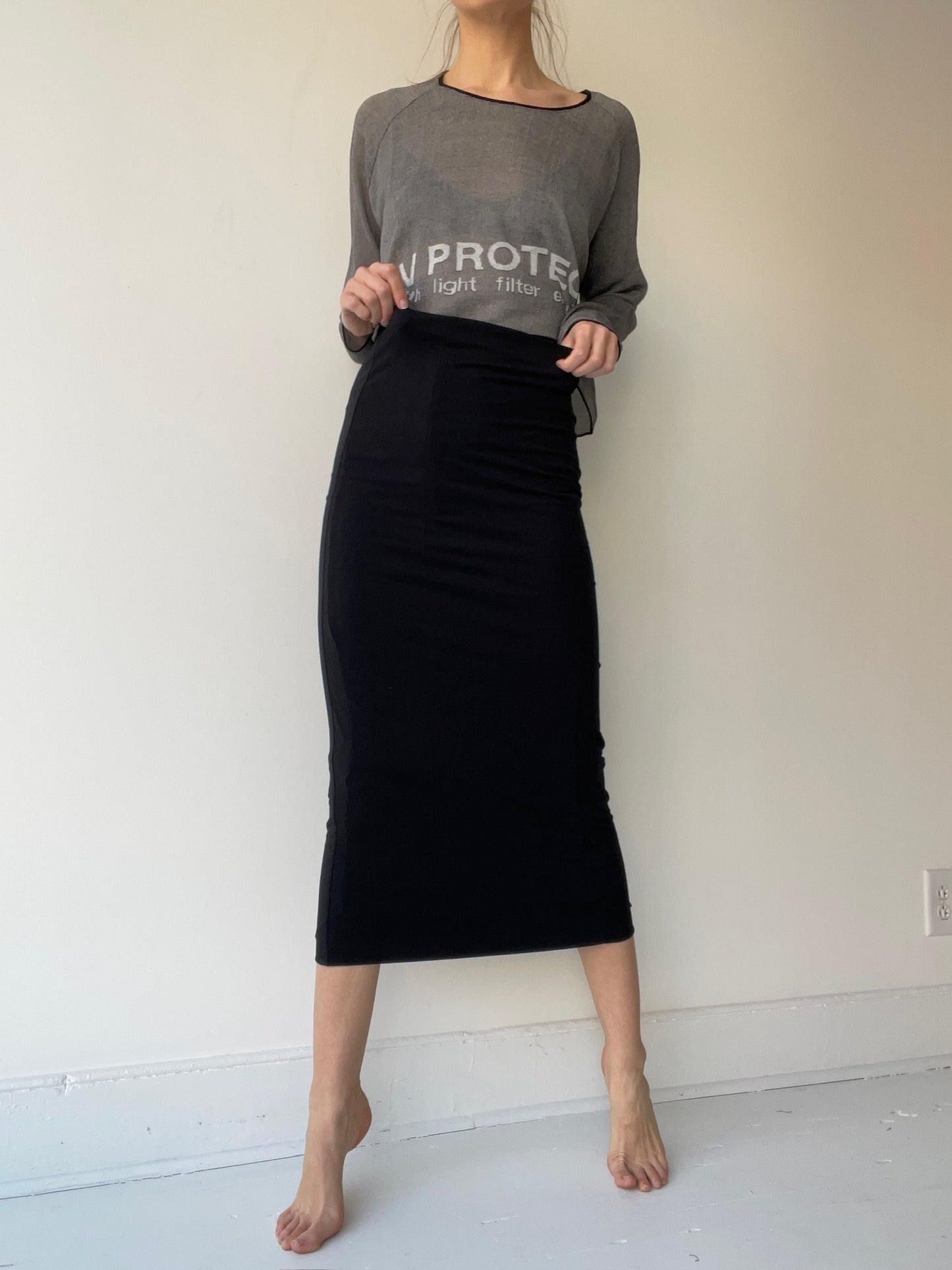 rundholz black label jersey skirt
