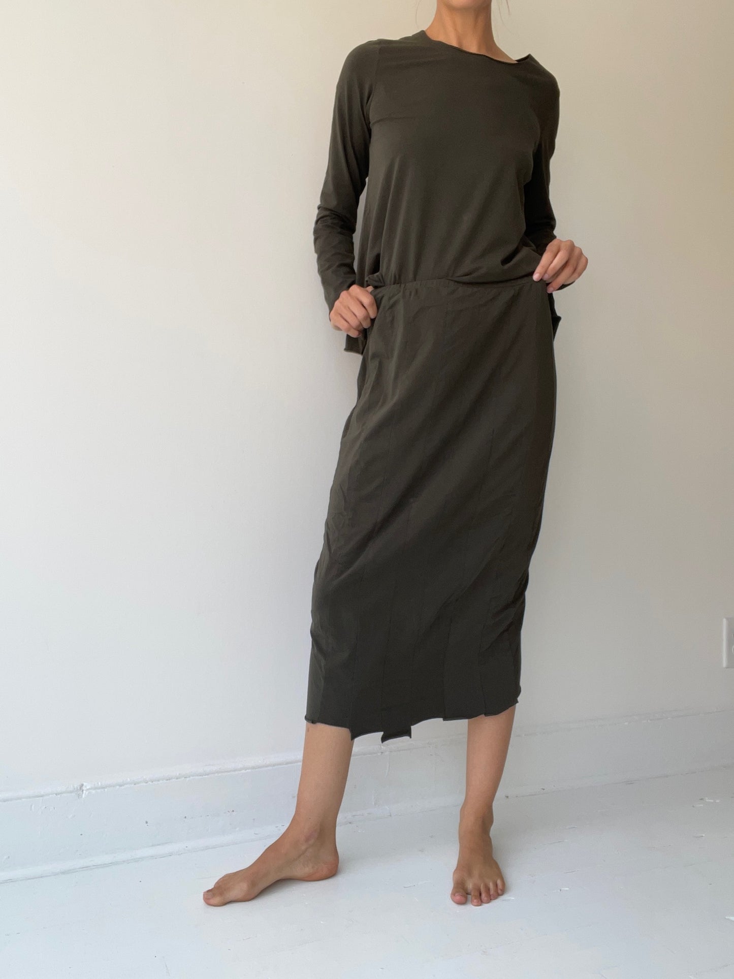 rundholz black label tab skirt JUNGLE