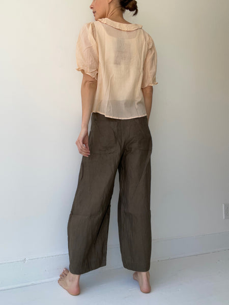 sula frill yoke blouse
