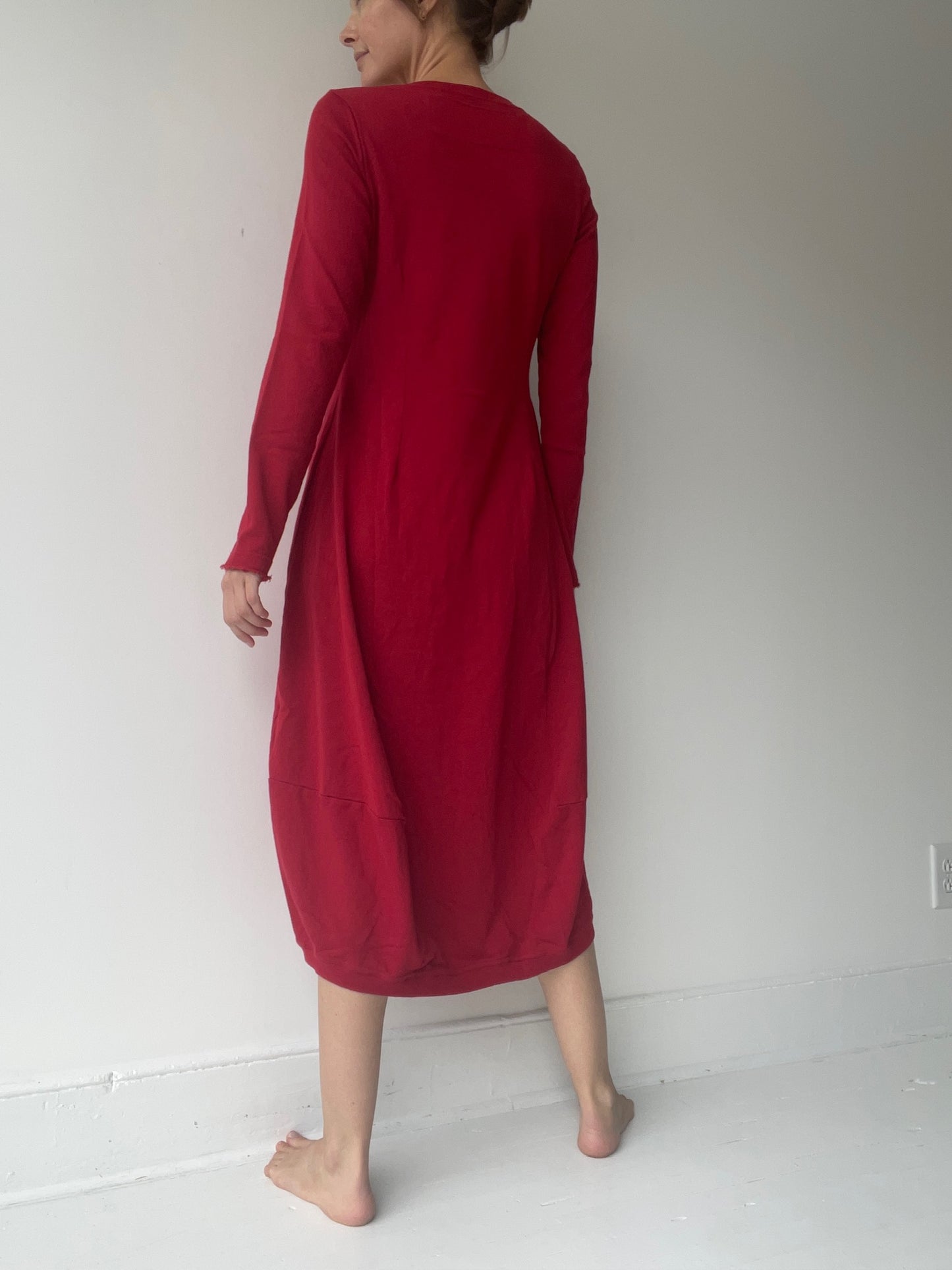 rundholz black label rose sweatshirt dress
