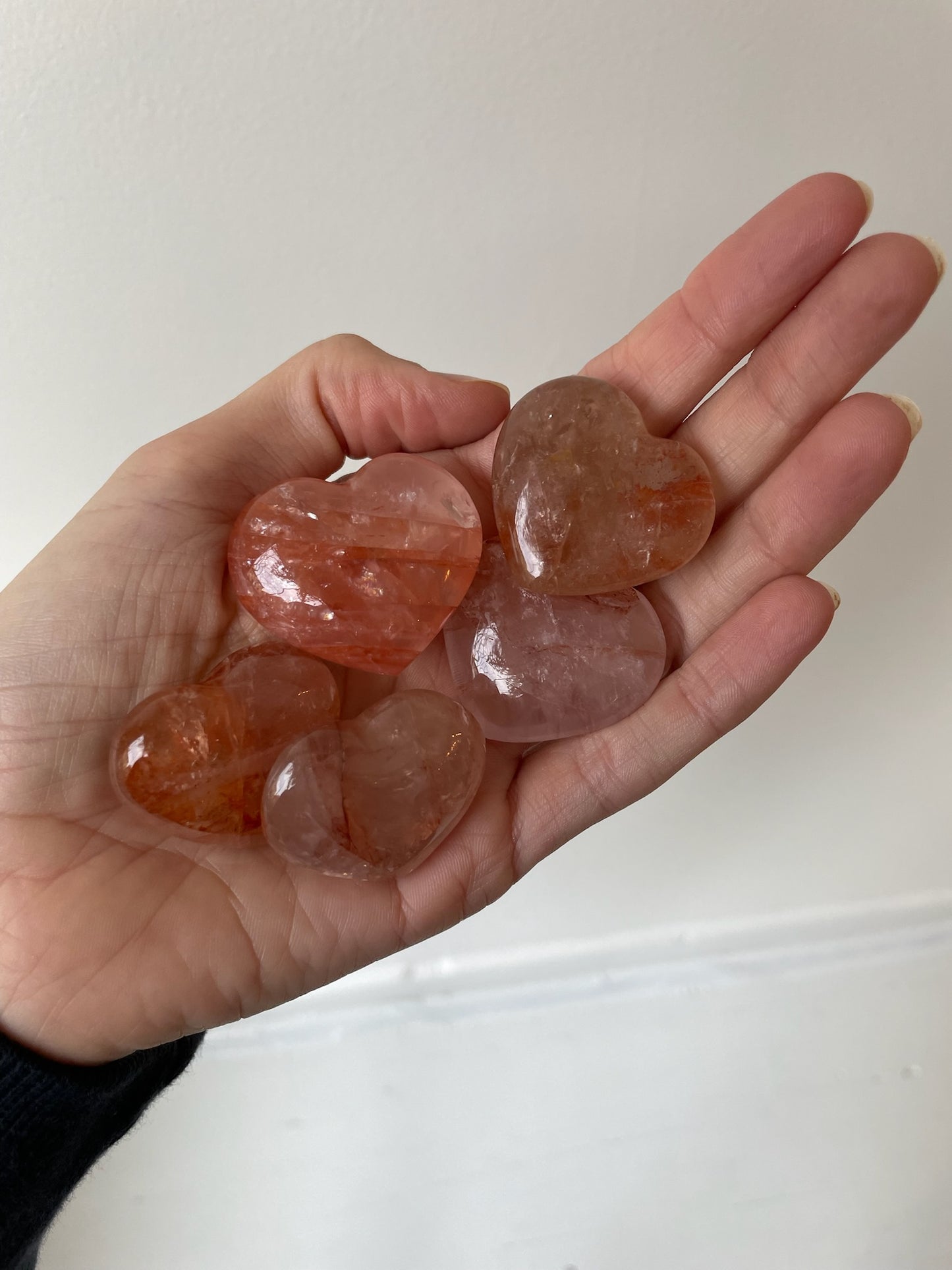 hematoid quartz crystal heart