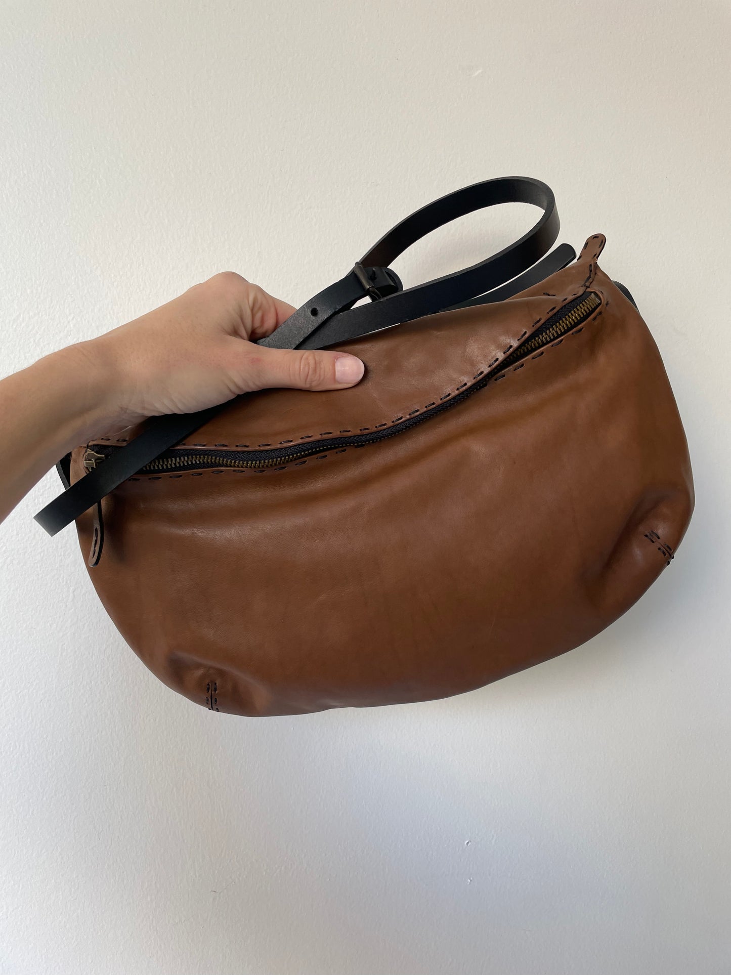 a johnny farah brown alba bag