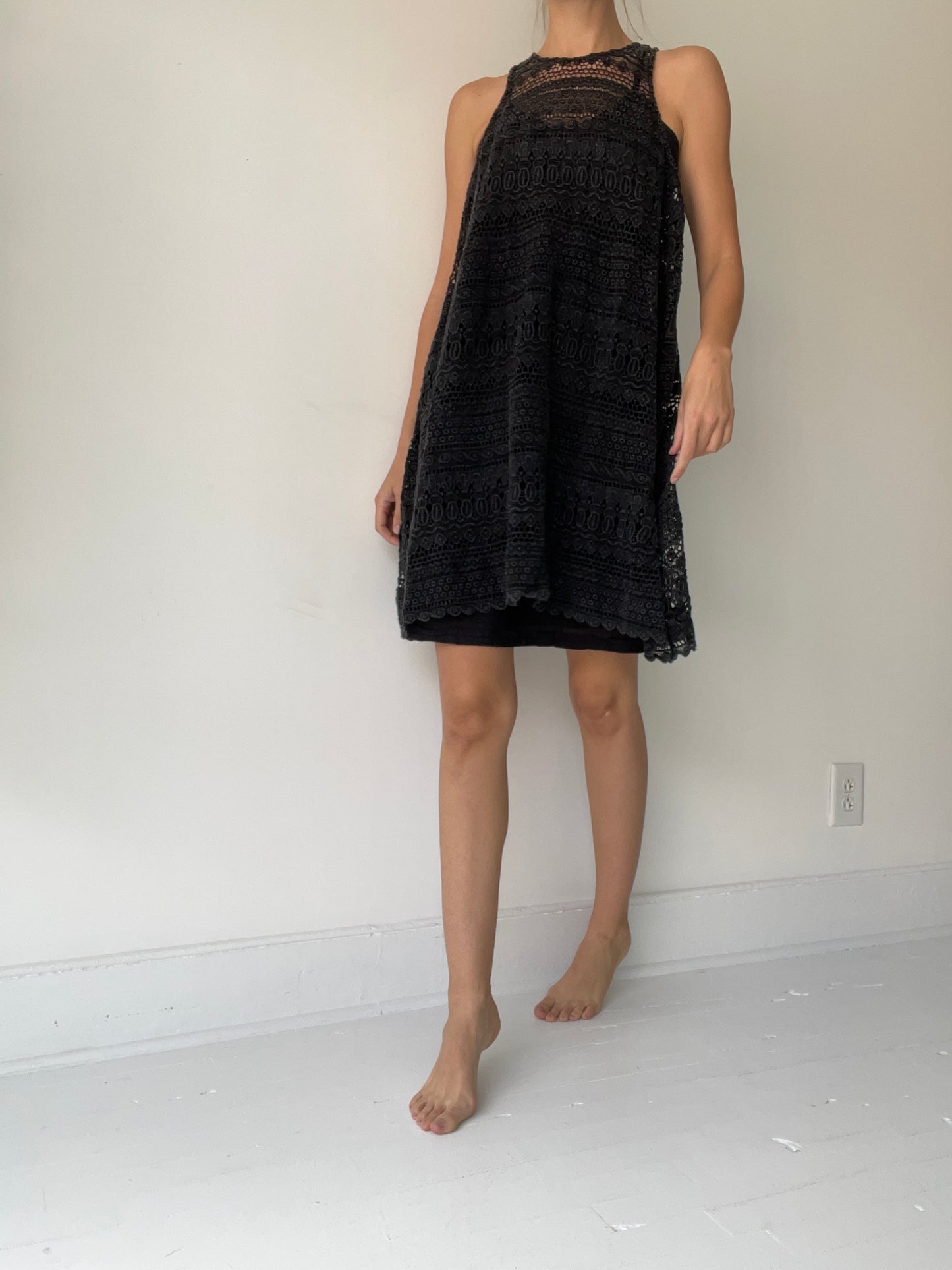 a lace tank dress by krista larson 100