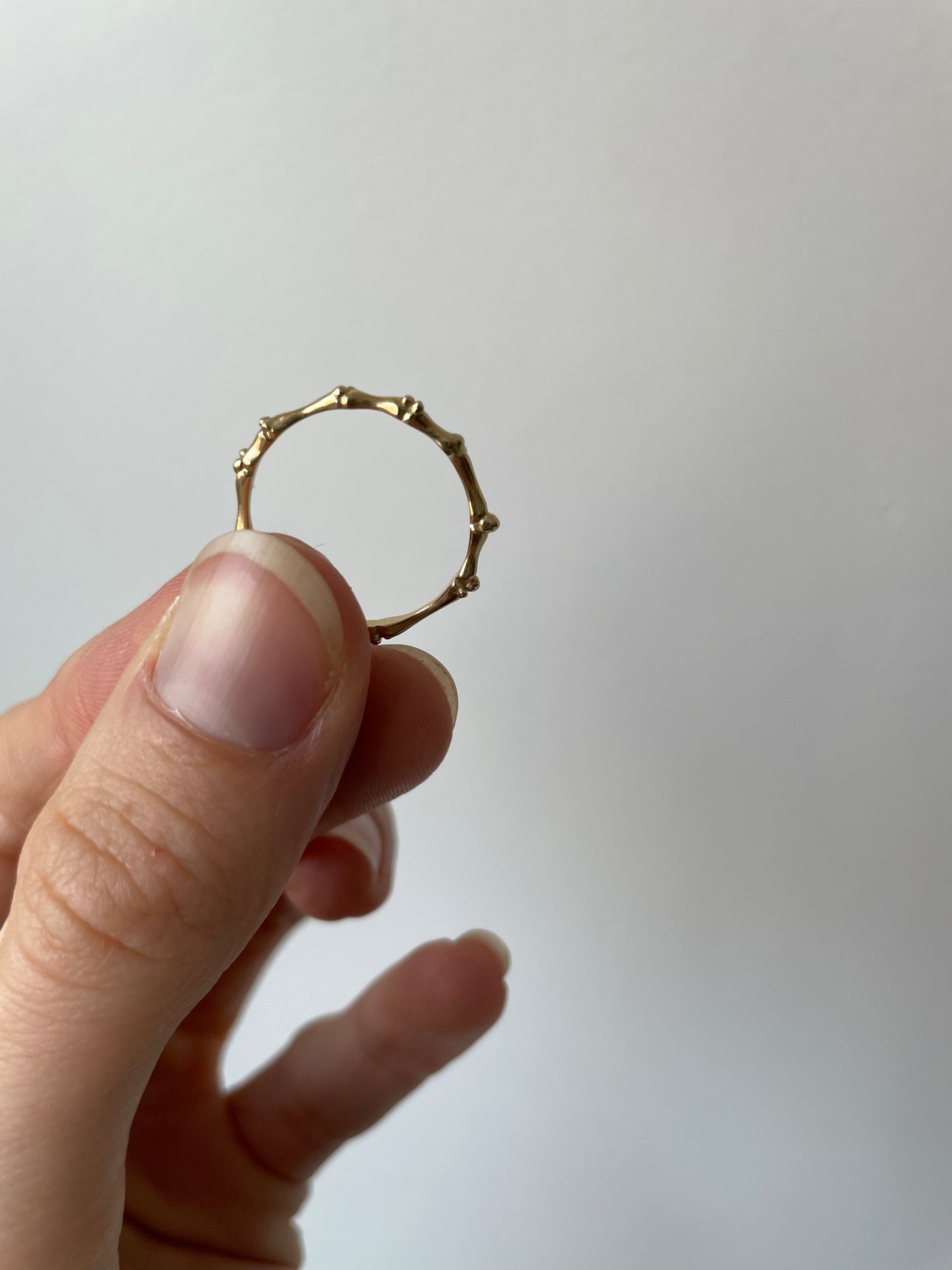 a mila ring in yellow gold size 8