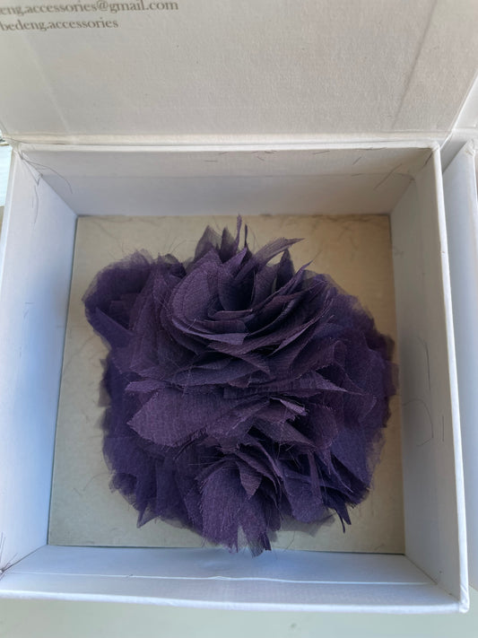 violet flower pin