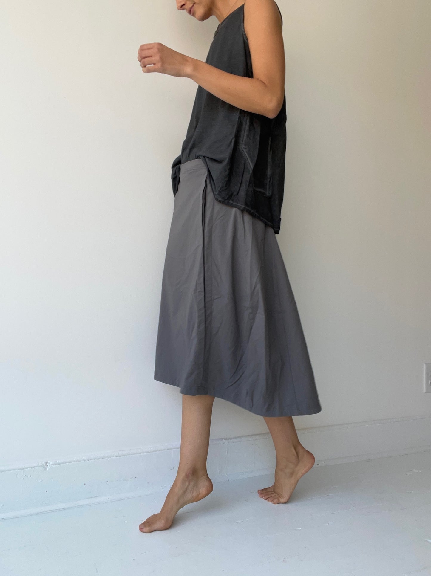 rundholz black label back pleat skirt