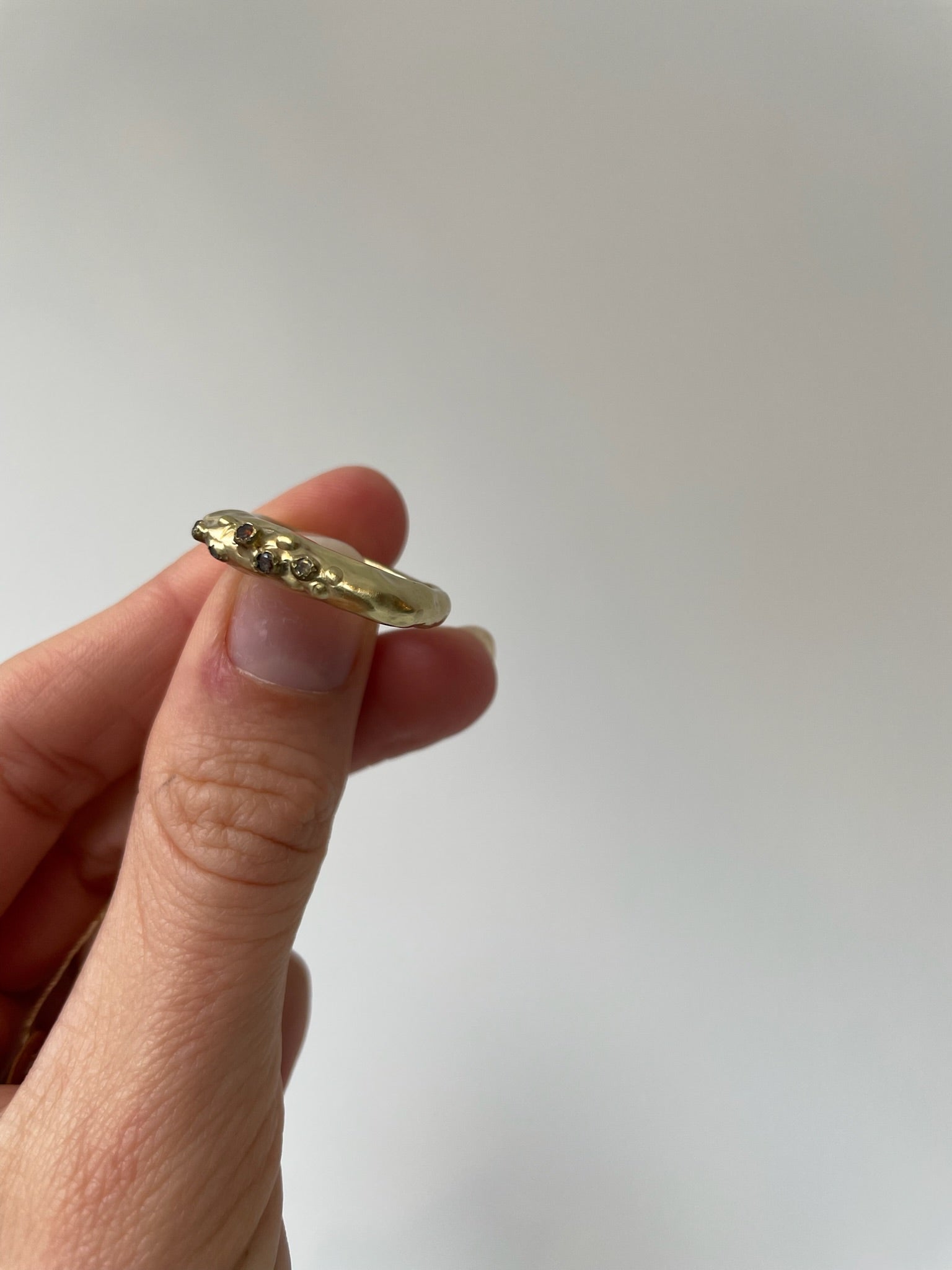 a rosa maria razan ring in copper, cognac diamonds (.2 ct)
