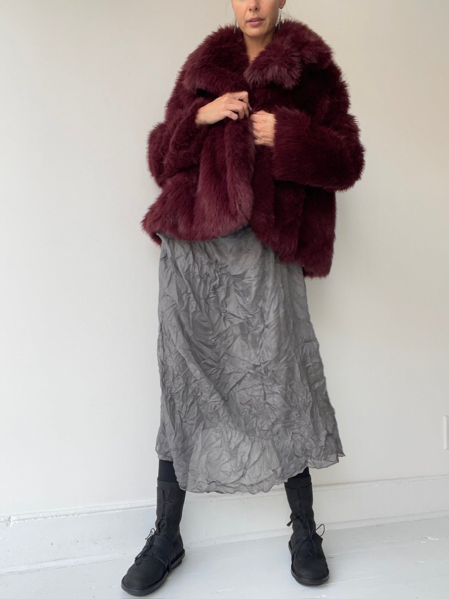 a rundholz black label faux fur jacket with 100% polyester