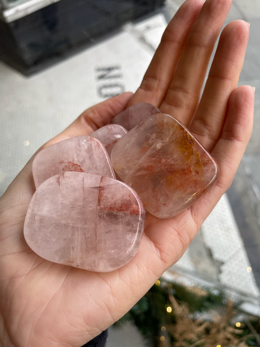 smooth hematoid quartz crystal