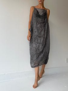 rundholz dip silk strappy dress GRAY