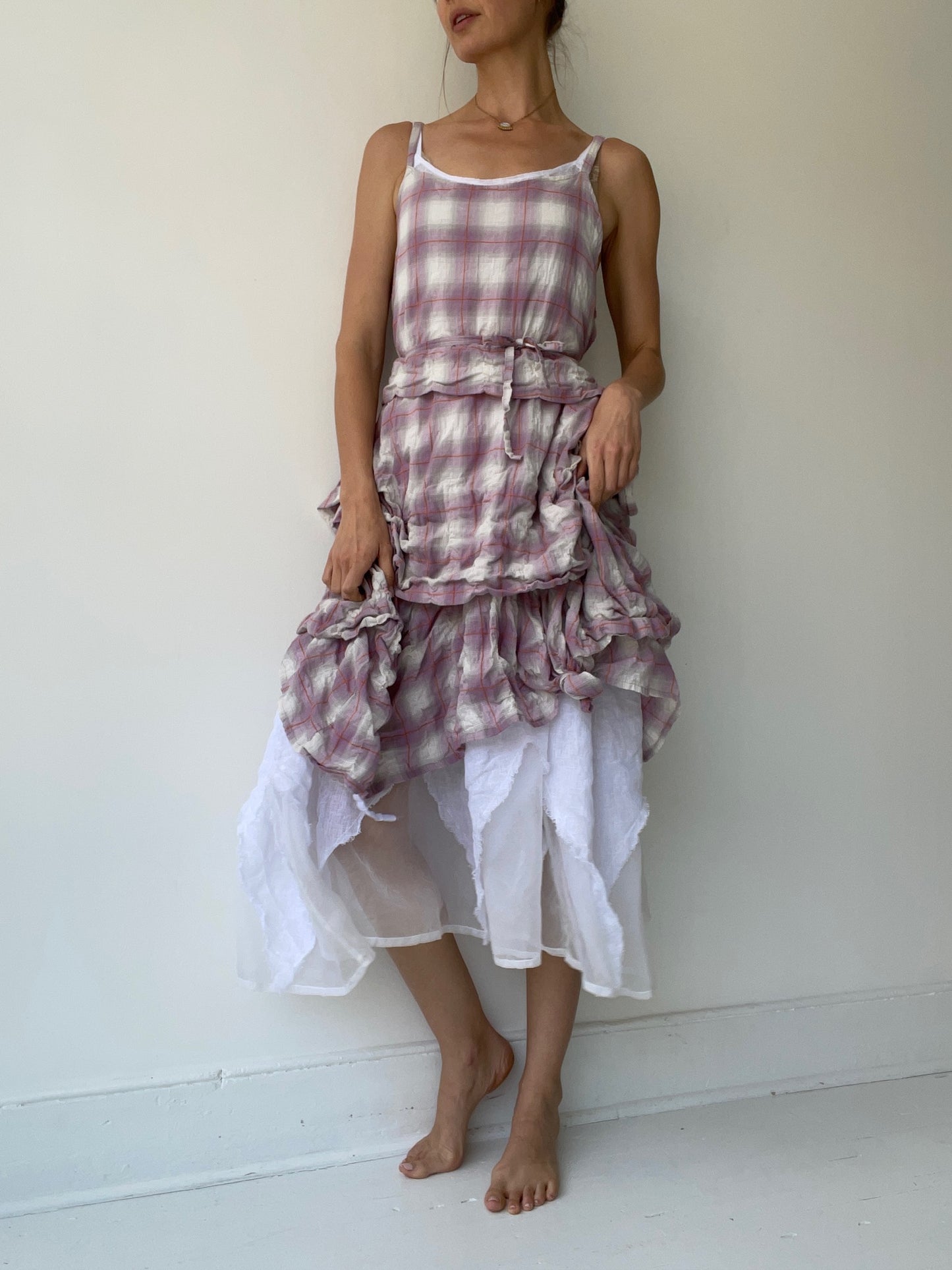 krista larson plaid umbrella slip