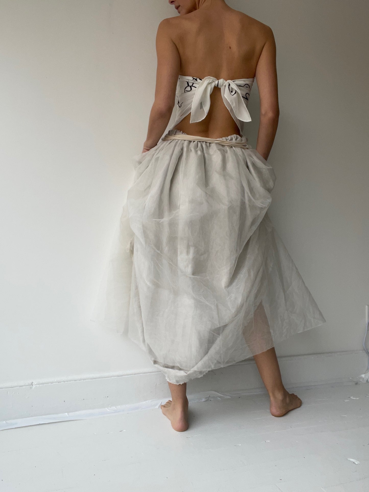 ash holden silk cypher print scarf