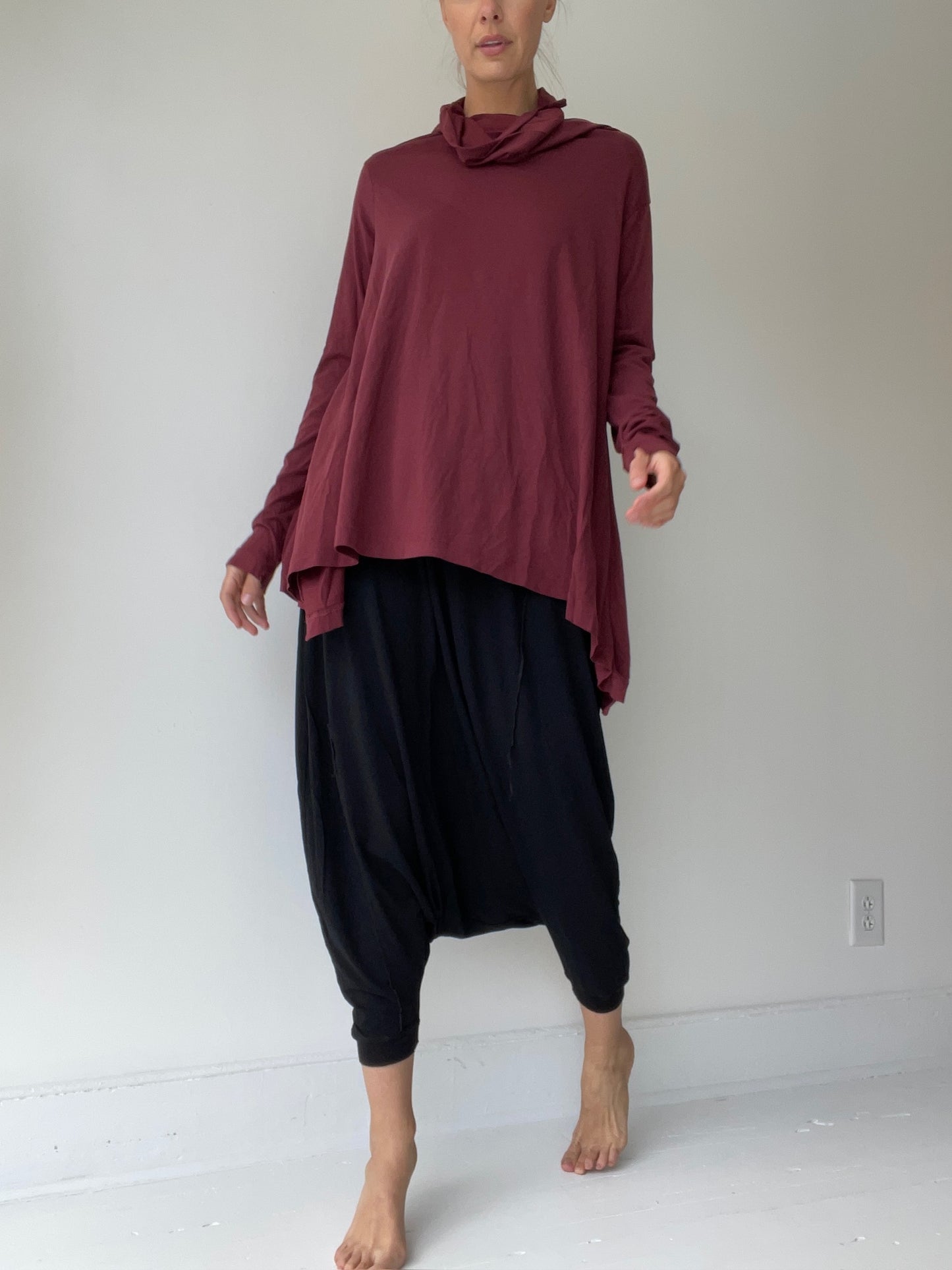 a cowl tee top by rundholz black label 67