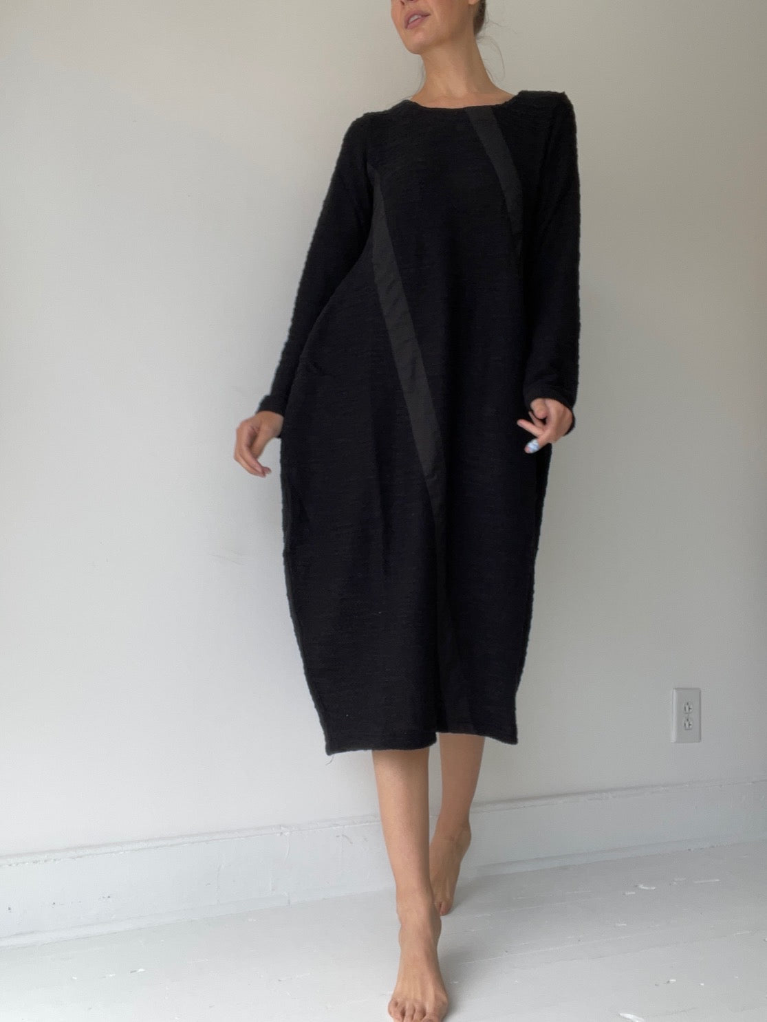 a balloon dress by pal offner bubble sweat cotton blend