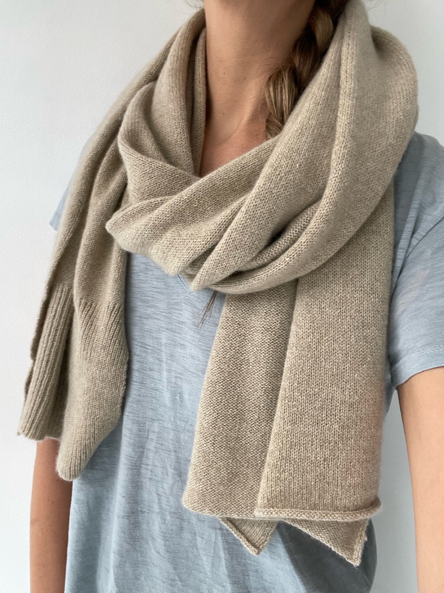 a maison enku beige stole scarf by maison enku 80