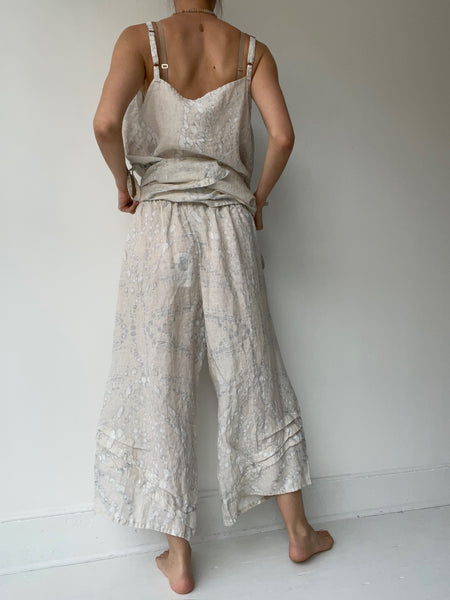 krista larson batik basic detail pants