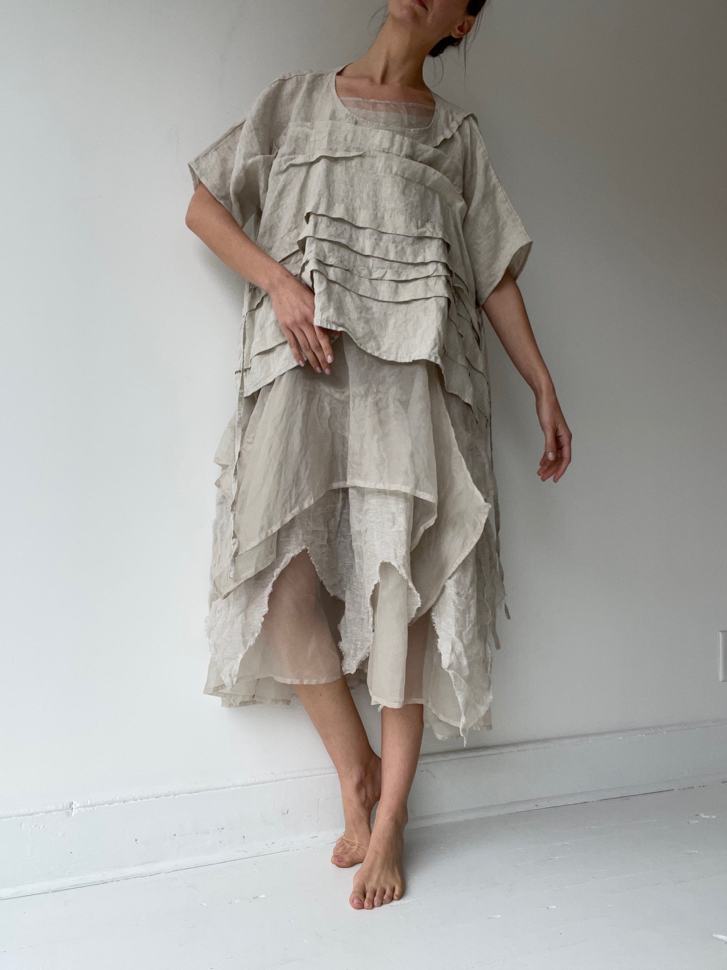 krista larson oat crop creased shirt short sleeve