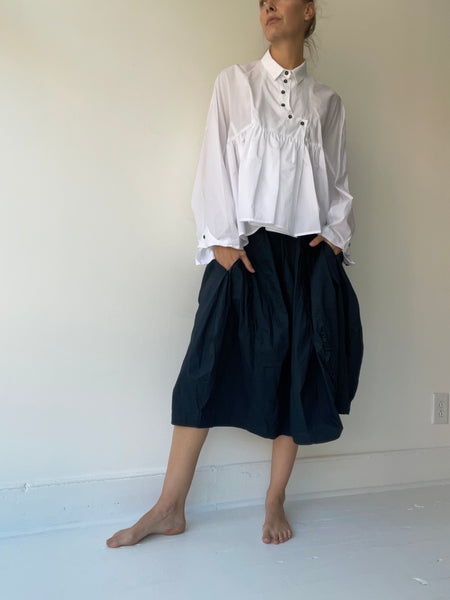 stretch ruffle skirt