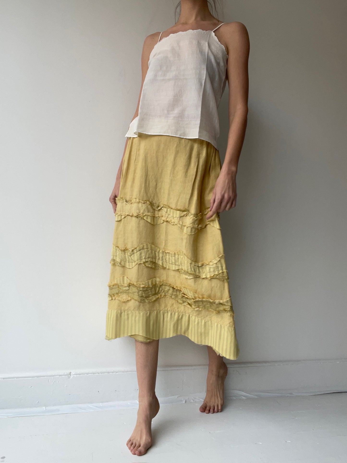 preloved yellow skirt