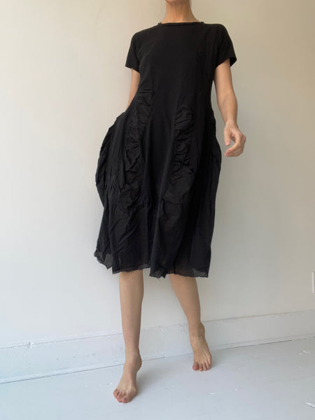 rundholz dip black rouched dress