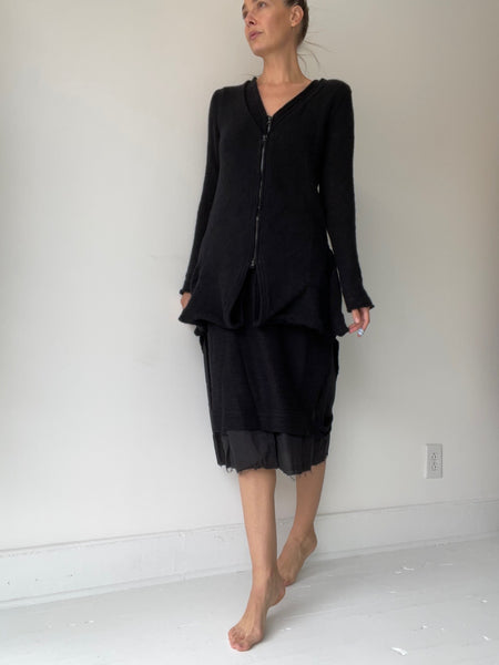 2-zip cardigan